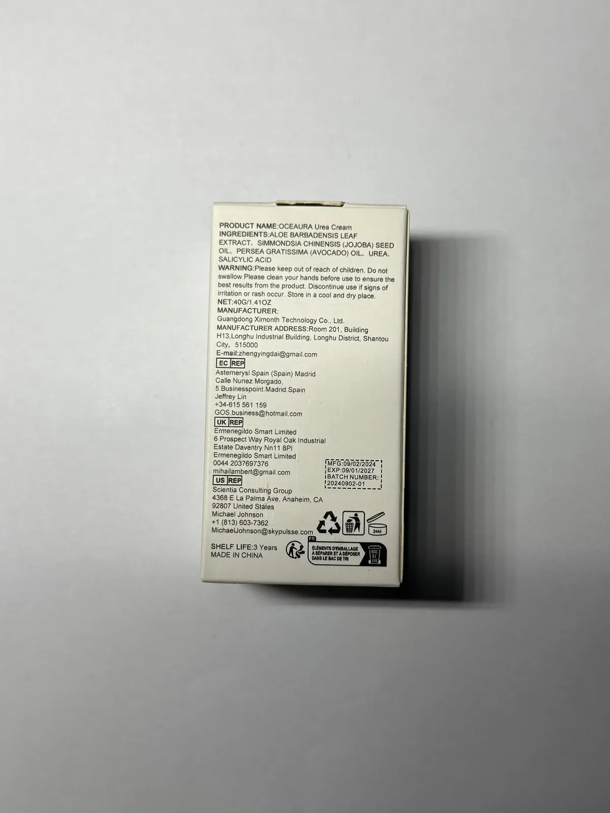 Крем для ног Urea Cream Plus с мочевиной и салициловой кислотой для сухих пяток, стоп, коленей, локтей и рук, увлажняющий, 40 г (1 шт. в упаковке), фото №4