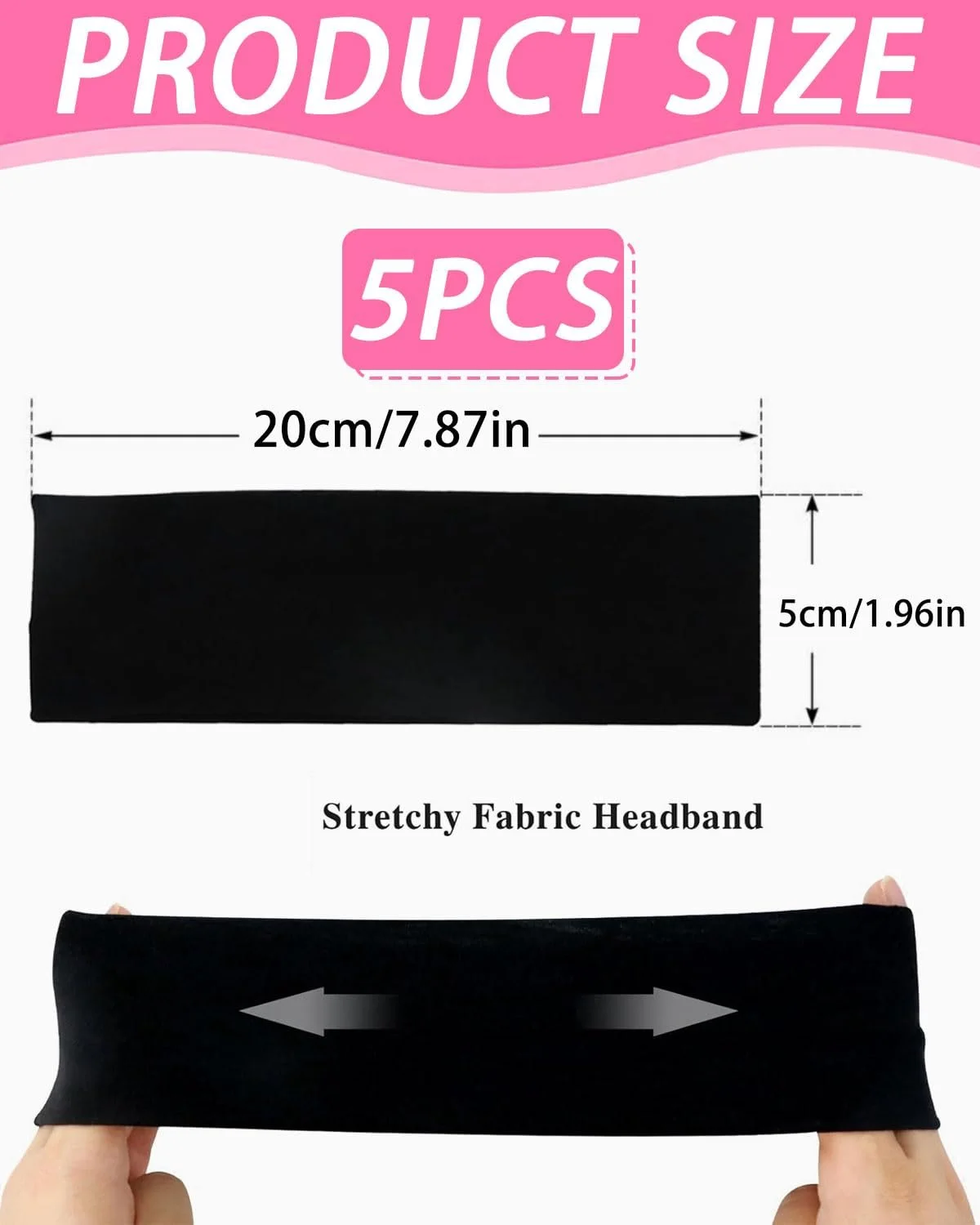 Набір пов'язок для волосся 5 шт, фото №2