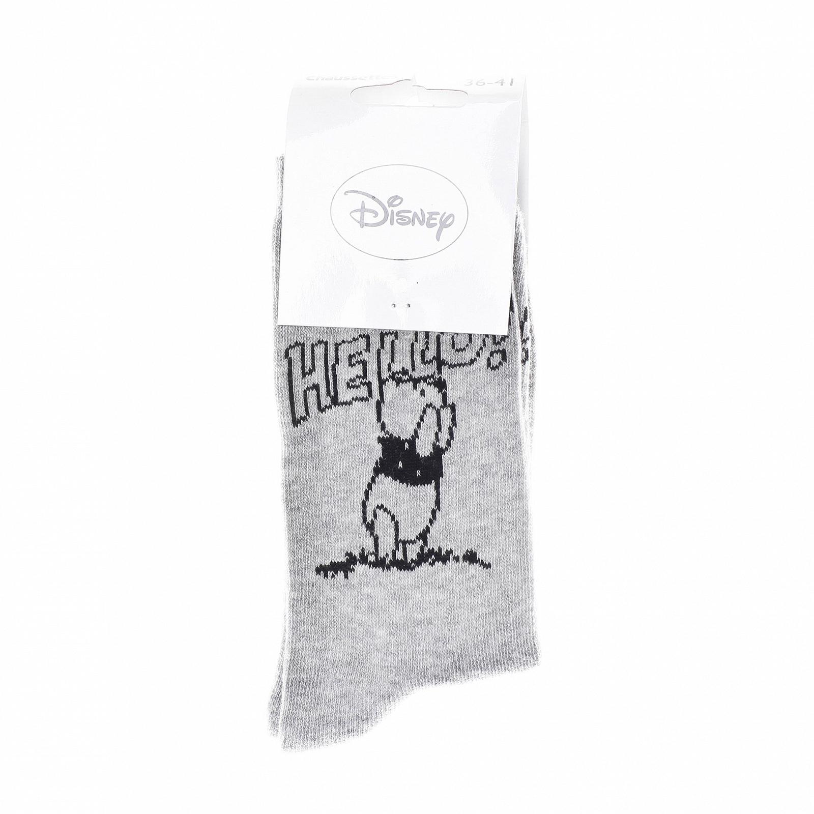 Шкарпетки Disney Winnie L Ourson Winnie + Hello Total 1 Сірий 36-41, фото №2