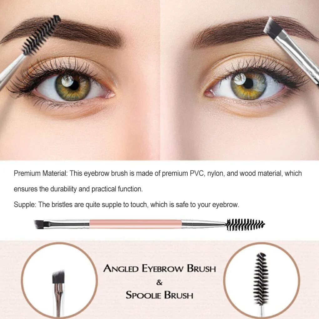 Кисти для бровей rongweiwang Многоцветная, розовая/серебристая, фото №2 Кисти для бровей rongweiwang Многоцветная, розовая/серебристая, фото №2