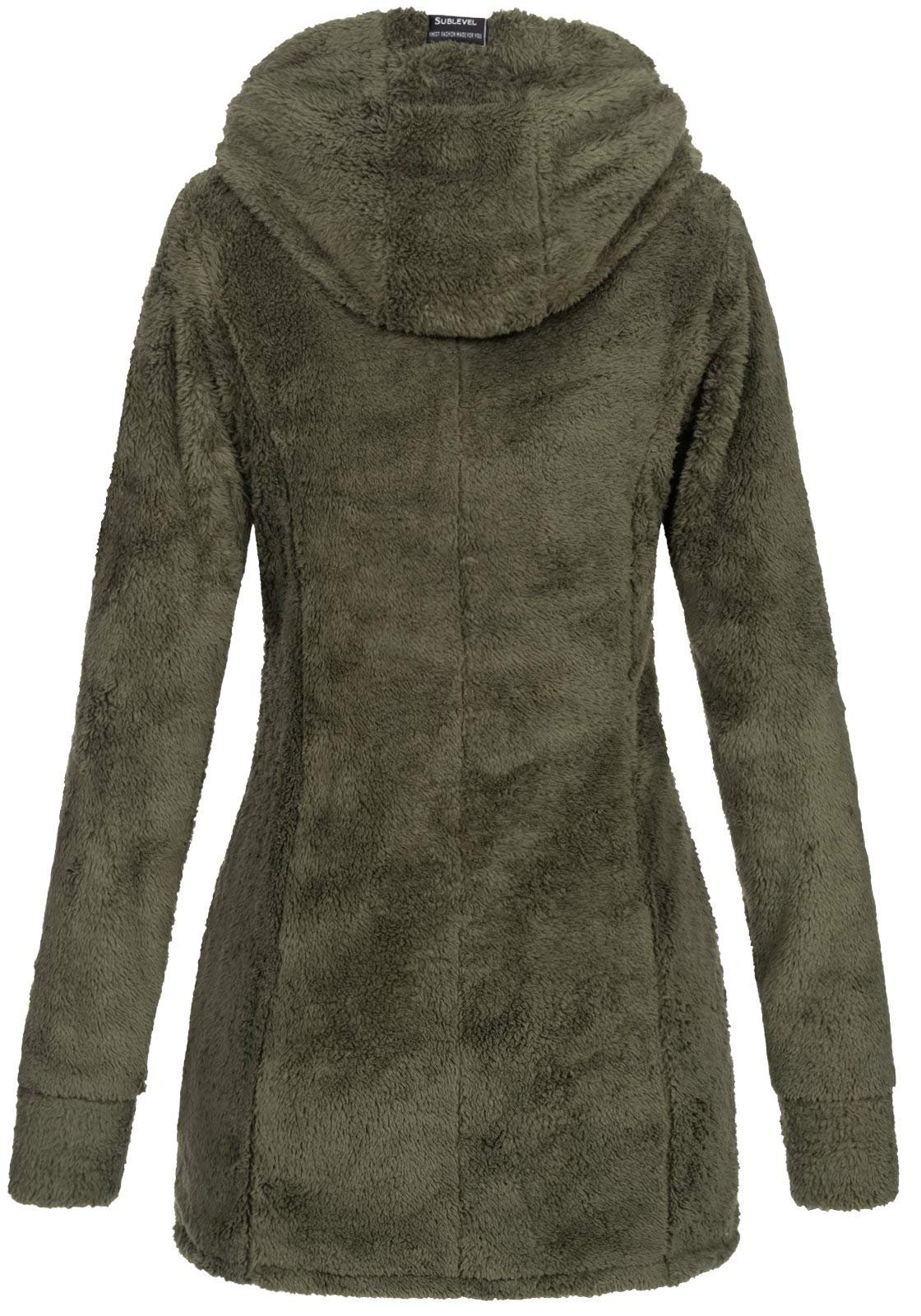 Куртка Teddy Fleece Sublevel LSL-357 Жіноча з капюшоном, фото №2