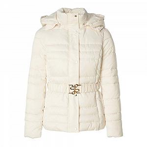 Пуховик Salsa Jeans Жіночий з капюшоном зі штучного хутра - Фото 1