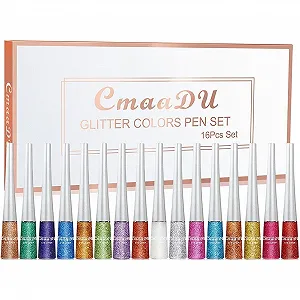 Підводка для очей Allbestaye Рідка 16 кольорів з блискітками Металева з шиммером Водостійка Довготривала Високопігментована Набір сріблястих блискучих підводок для очей для вечірок та фестивалів ціна на synthetic.ua - Фото 1 Підводка для очей Allbestaye Рідка 16 кольорів з блискітками Металева з шиммером Водостійка Довготривала Високопігментована Набір сріблястих блискучих підводок для очей для вечірок та фестивалів synthetic.ua - Фото 1