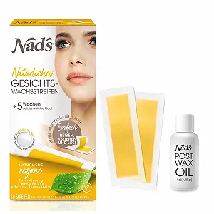 Полоски с холодным воском для лица Nad's NATURAL 30 шт Vegan - Фото 1