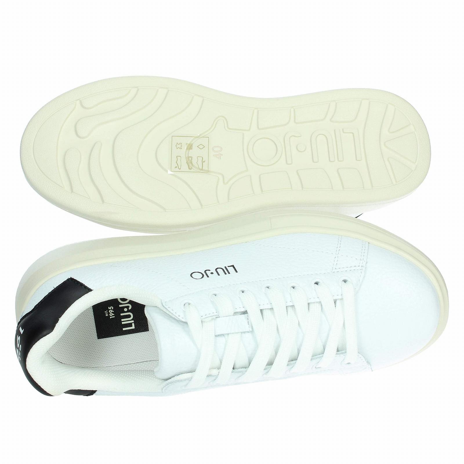 Кросівки Liu Jo Big 01 Шкіряні Білий/Синій, фото №7