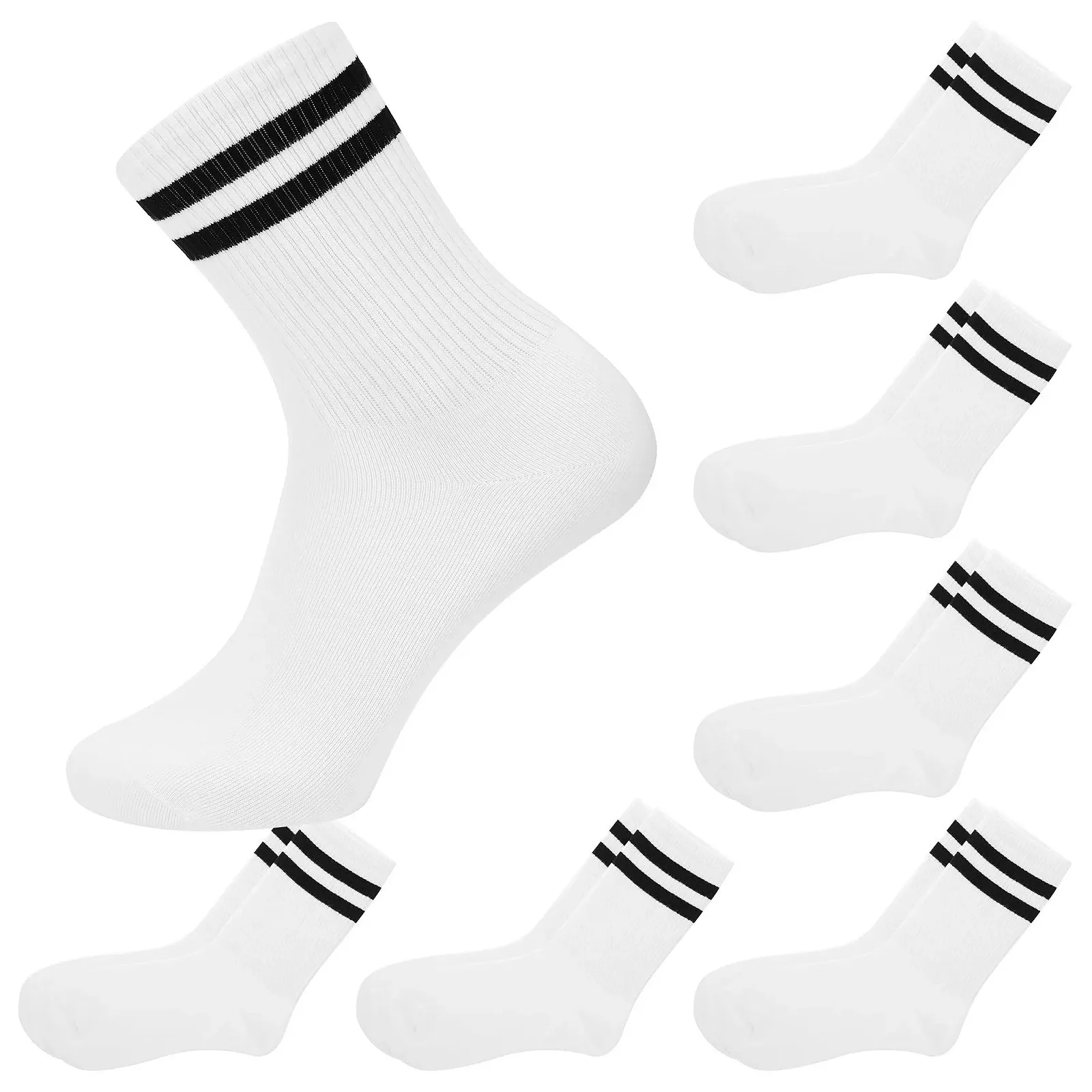 Носки теннисные White Cotton Женские Белый, 6 пар, фото №9