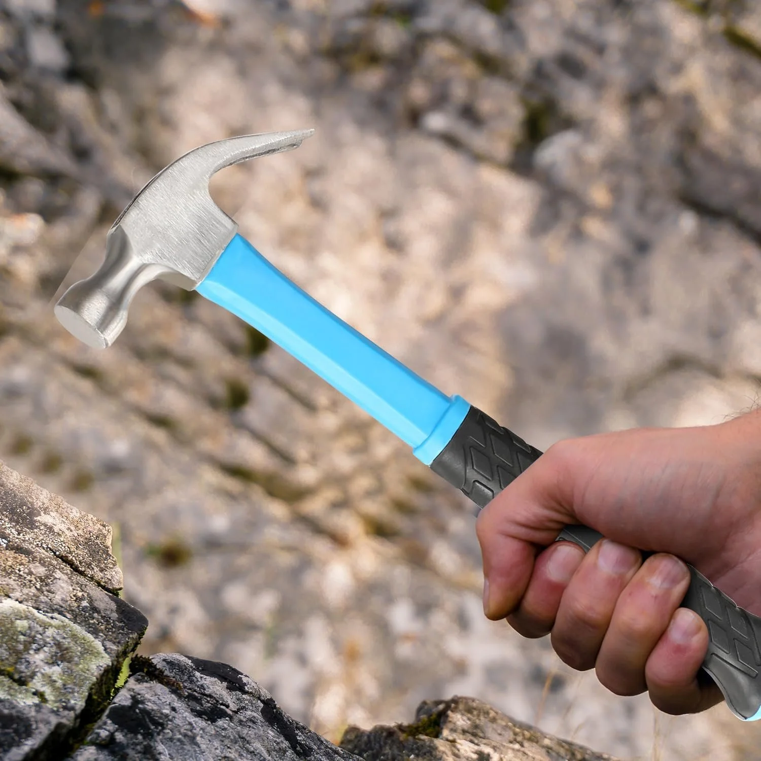 Молоток-обценьки Steel Framing Hammer Long Handle Сталевий Синій, фото №5 Молоток-обценьки Steel Framing Hammer Long Handle Сталевий Синій, фото №5