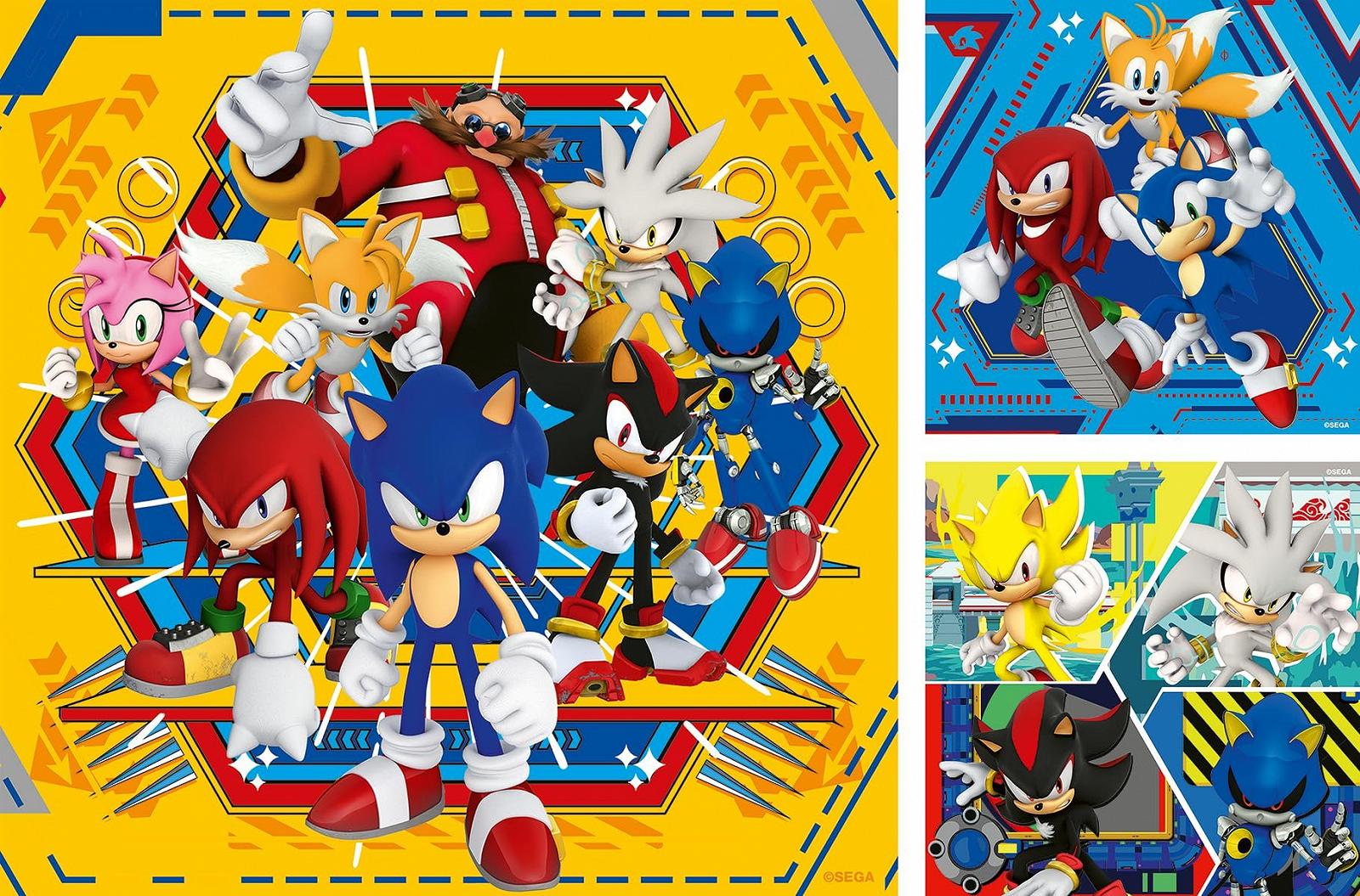 Детский пазл Ravensburger Sonic The Adventures of Sonic 12001133 3 x 49 деталей от 5 лет, фото №1
