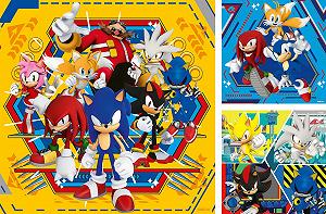 Детский пазл Ravensburger Sonic The Adventures of Sonic 12001133 3 x 49 деталей от 5 лет - Фото 1
