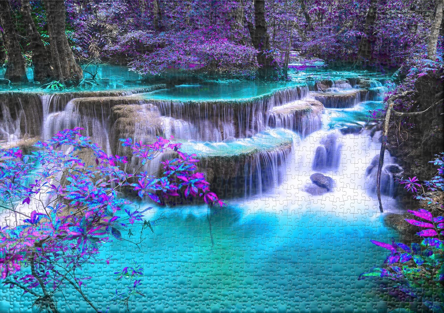 Пазл Ulmer Puzzleschmiede Secret Place 2000 элементов Ночной водопад, фото №2