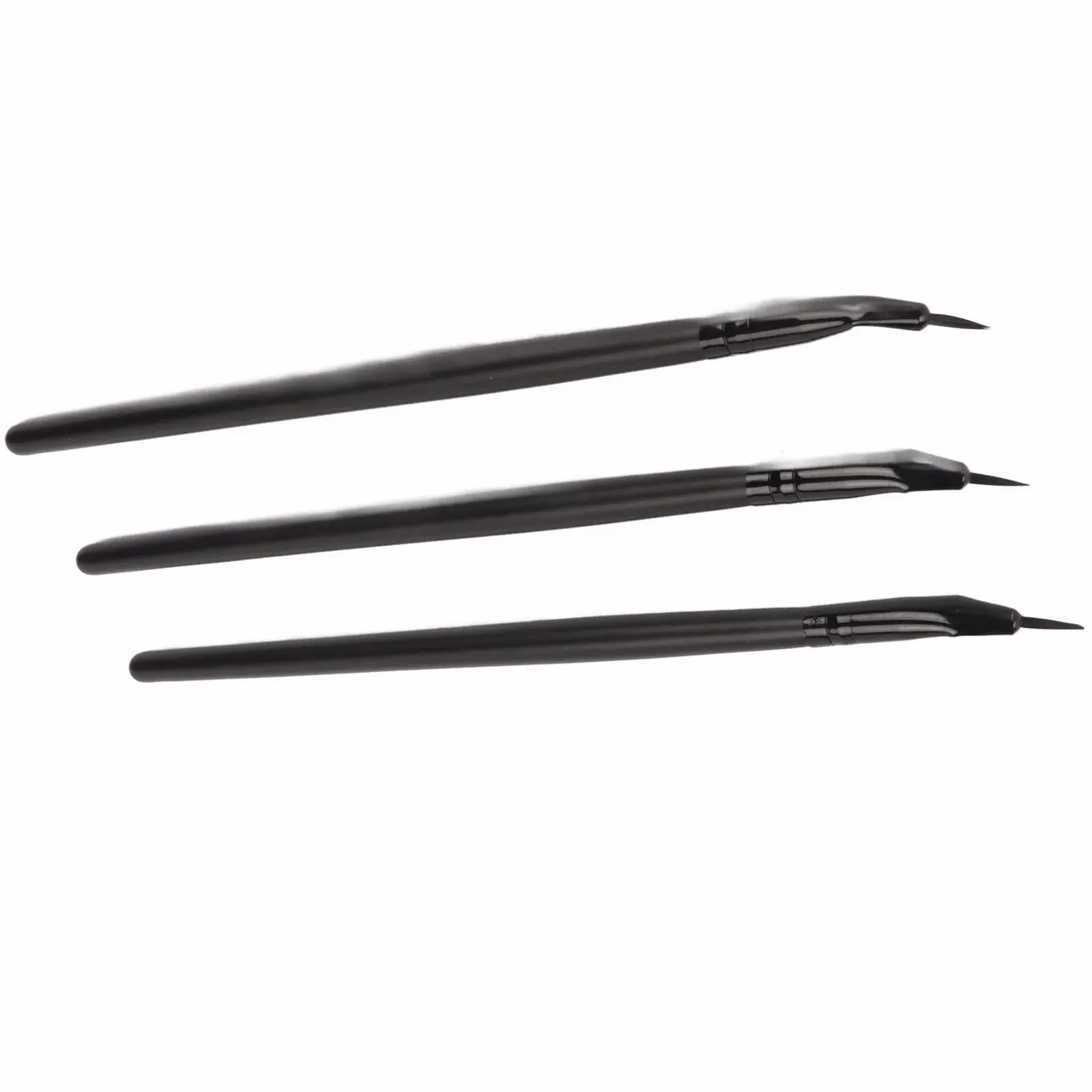 Набір пензлів для підводки очей 3 шт, Eye Define вигнутий ультратонкий кутовий, фото №7