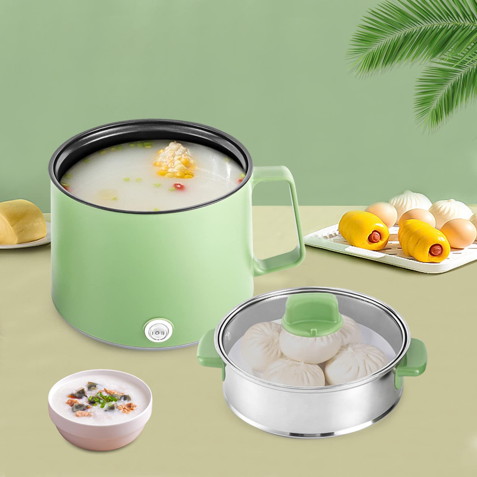 Електрична мультиварка Kochtopf HOT POT 1.7 Л Зелений пароварка рисоварка, фото №4