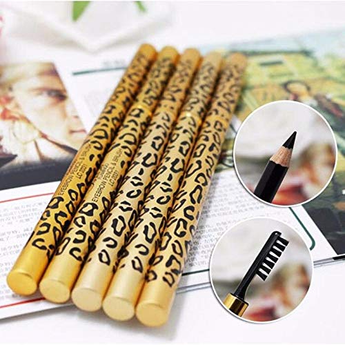 Олівець для брів Professional Defining Waterproof Smudge-free Pencil Brush Коричневий/Чорний, фото №7