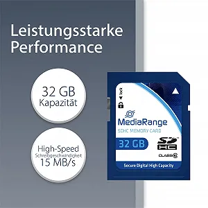 Карта пам'яті MediaRange SDHC 32 GB Speed Class 10 45 MB/s ціна на synthetic.ua - Фото 1 Карта пам'яті MediaRange SDHC 32 GB Speed Class 10 45 MB/s synthetic.ua - Фото 1