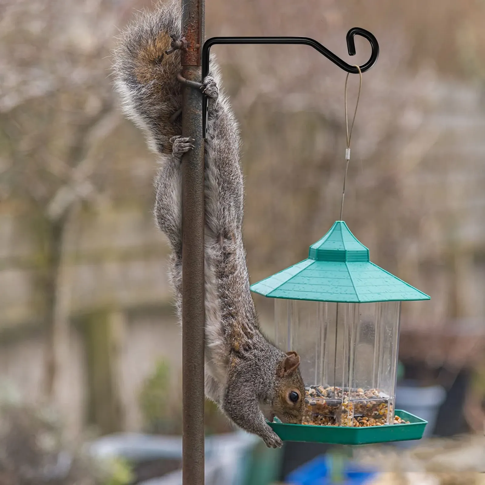 Тримач для рослин Набір з 2 предметів Настінний Металевий Чорний, фото №4 Тримач для рослин Набір з 2 предметів Настінний Металевий Чорний, фото №4