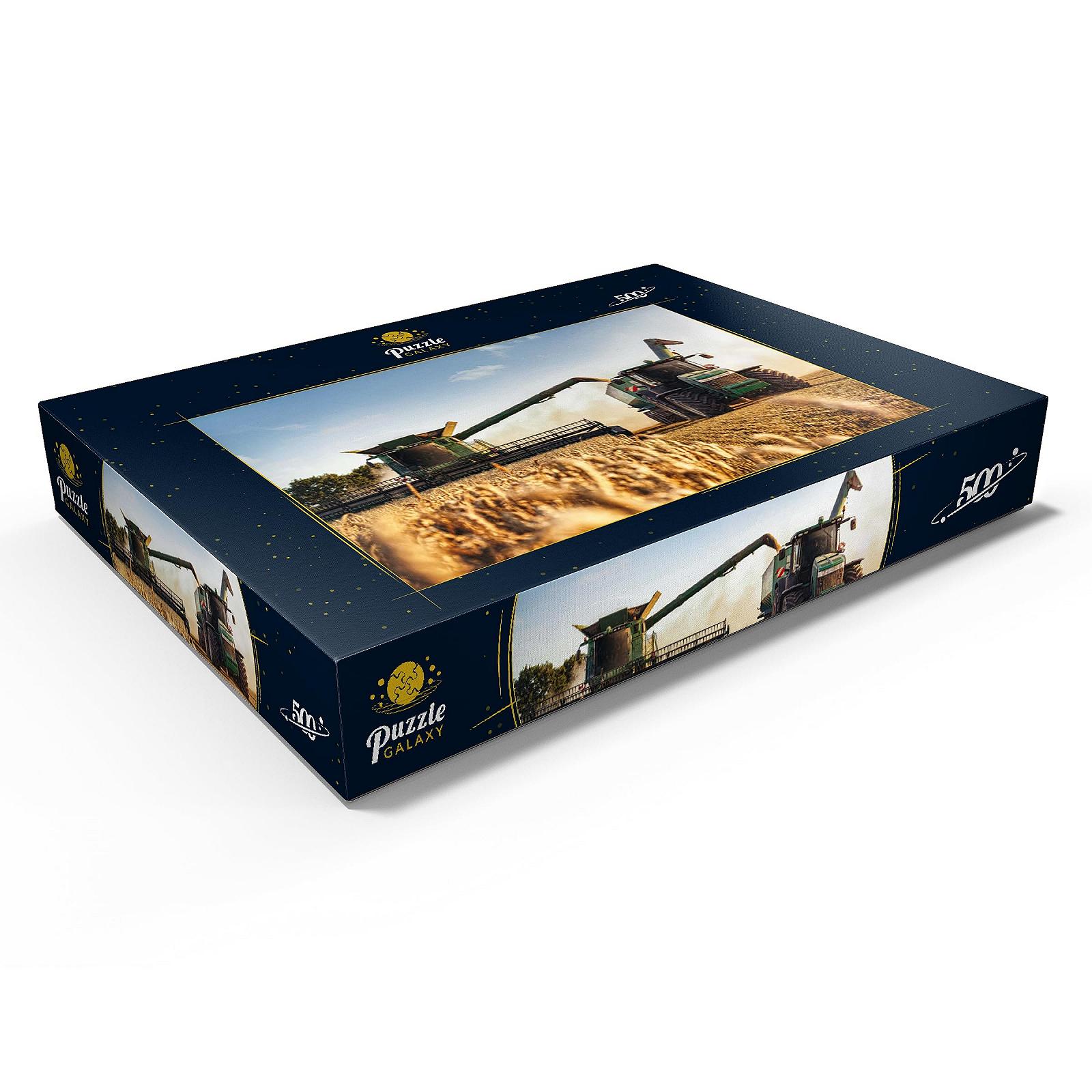 Пазл MyPuzzle Special Collection by Puzzle Galaxy Combine Harvester and Tractor on the Wheat Field 500 деталей, фото №3