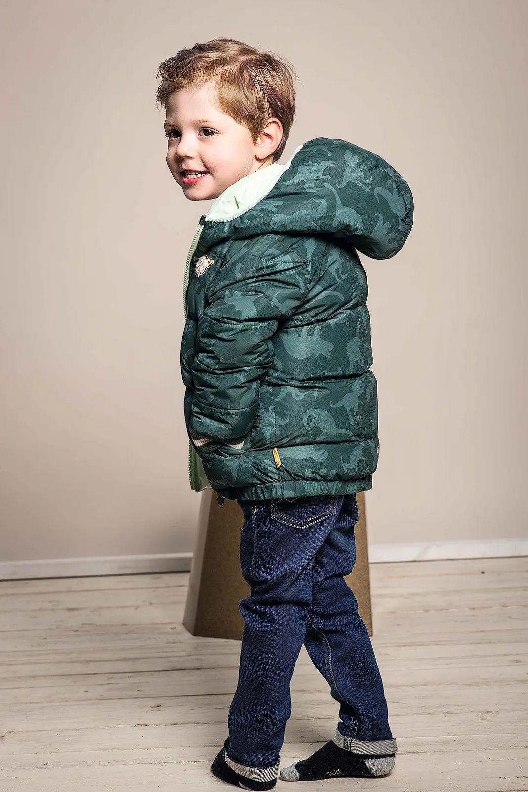 Куртка з капюшоном двостороння Steiff для хлопчиків, фото №1 Куртка з капюшоном двостороння Steiff для хлопчиків, фото №1