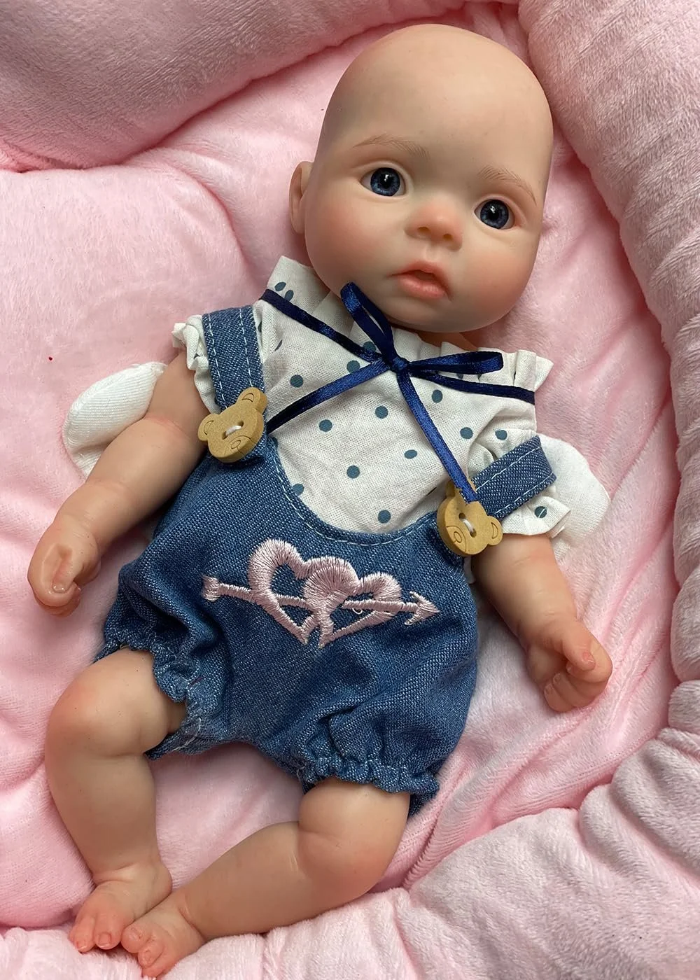 Кукла Abenduot, 11 дюймов, полностью силиконовая, анатомически правильная, мягкая силиконовая кукла Reborn для детей, для коллекционирования на день рождения, фото №4