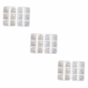 Украшения для ногтей Healvian, 6 коробок, подвески, украшения для маникюра, белые, уникальные - Фото 1