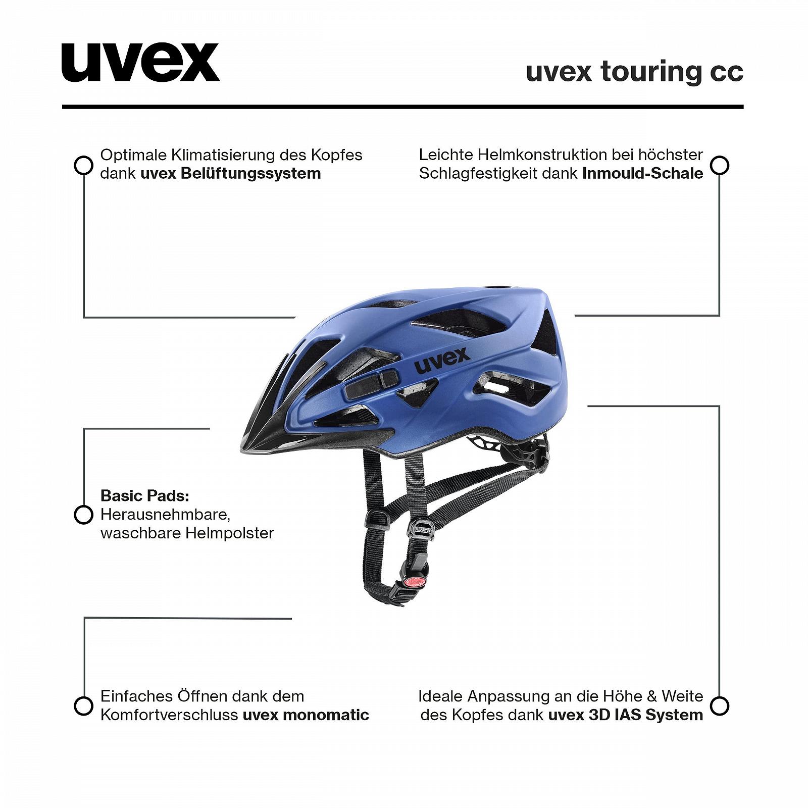 Шлем Allround Uvex Touring CC, легкий, с регулировкой размера, фото №7