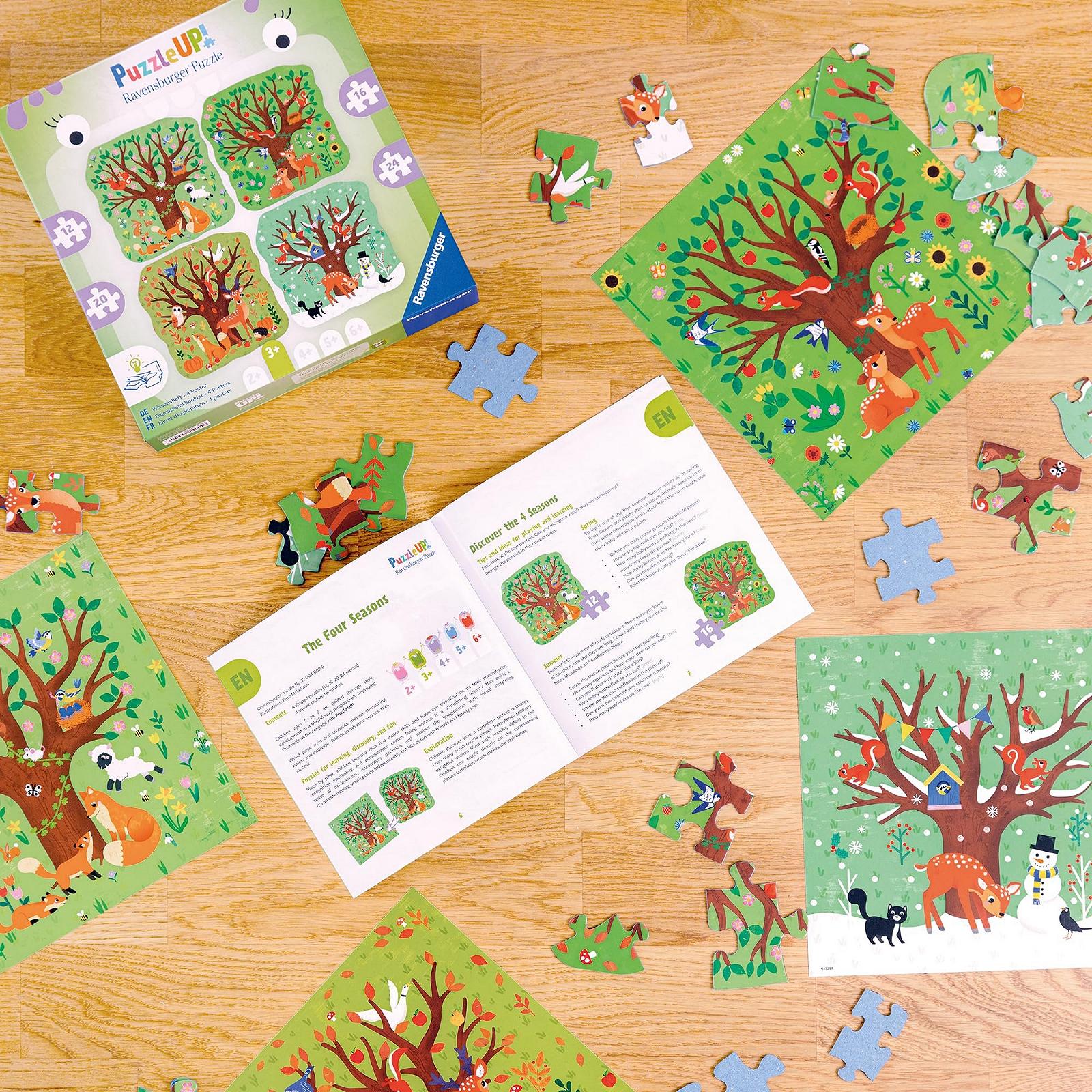 Пазл Ravensburger Puzzle UP! 12004002 Four Seasons 12, 16, 20, 24 елементи від 3 років, фото №5