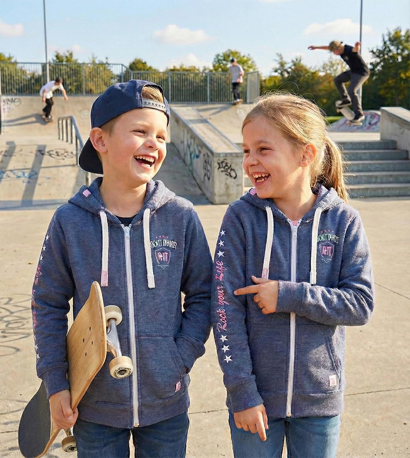 Детская куртка с капюшоном ROCK-IT Apparel Mel I Премиум Унисекс Худи Очень мягкая ткань с принтом на рукаве Размеры 98-164, фото №2