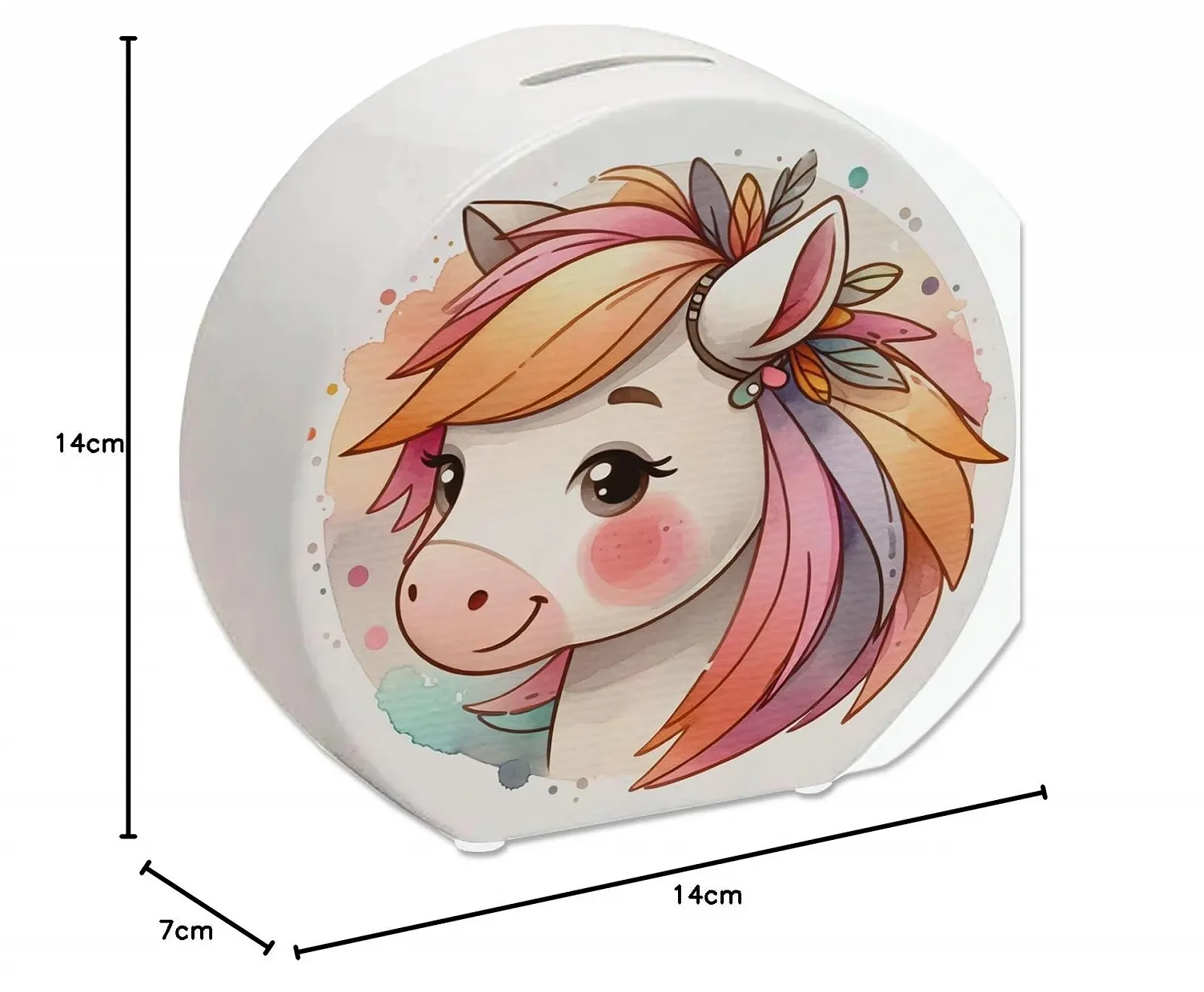 Скарбничка Голова коня керамічна для дівчаток, фото №9