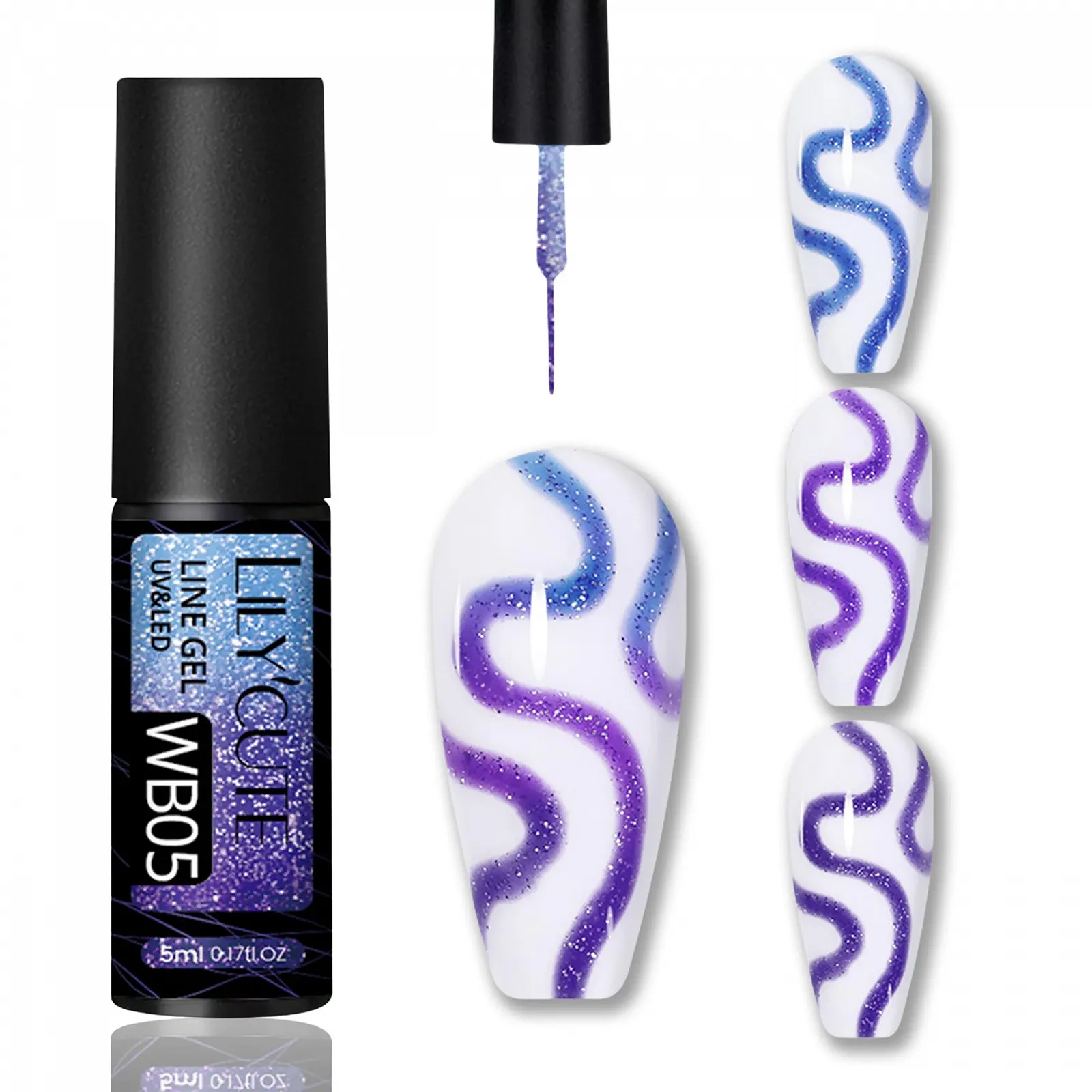 Гель-лак Меняющий Цвет Голубой, фото №1