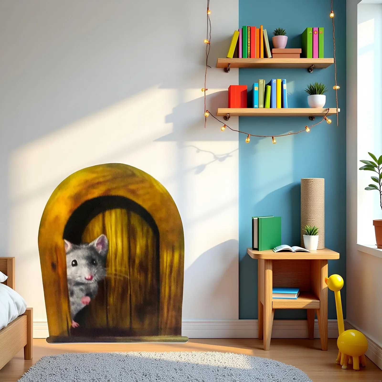 Наклейка на стіну 3D Mouse Holes Realistic Decor, фото №6
