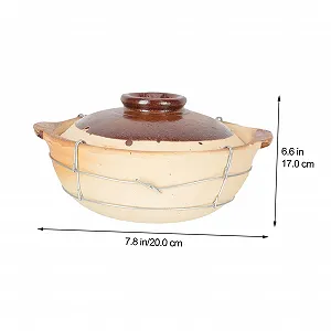 Горщик Toyvian глиняний 0,5 л з ручкою для плити synthetic.ua - Фото 1