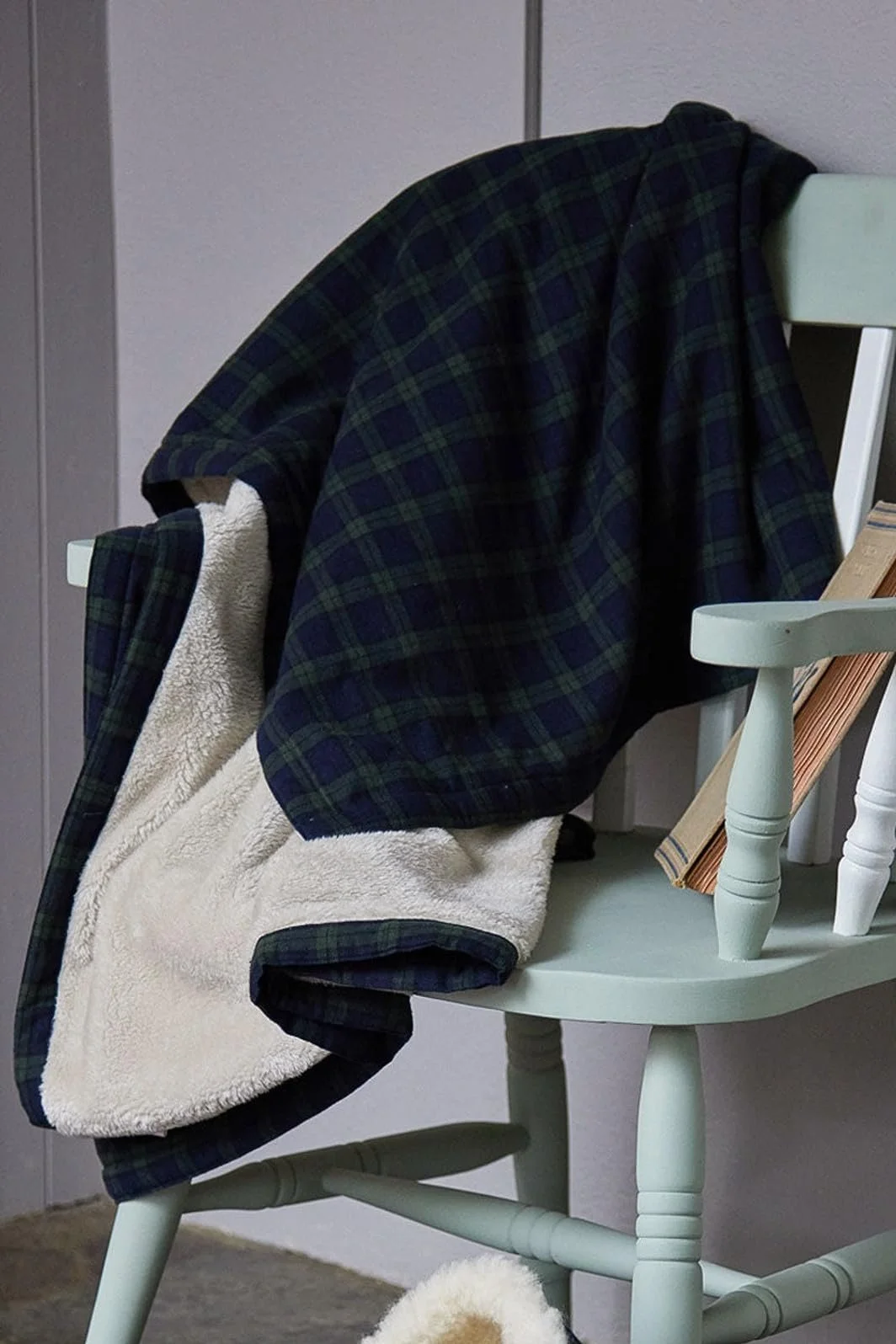 Одеяло Lee Valley, Ирландия Ирландская фланель 100% хлопок One Size - 127 x 152 см (Зеленый тартан Blackwatch), фото №2