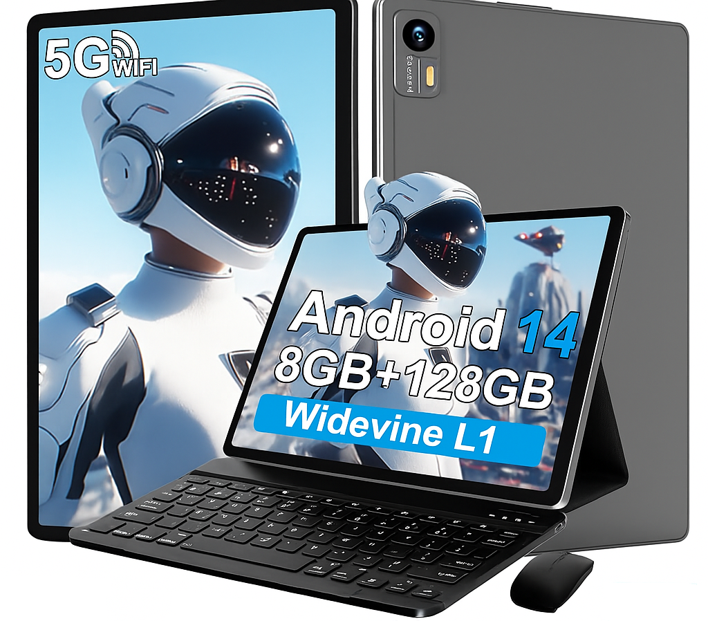 Планшет 10.1" Bvlary X50 4+4/128Gb 8 ядер Android 14 8000 mAh Серый, фото №1