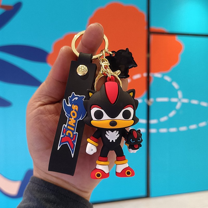 Брелок Супер Соник Шедоу Shadow Sonic игрушка на рюкзак, ключи 6 см, фото №3