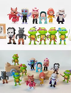 Набор фигурок Черепашки Ниндзя Ninja Turtles TMNT игрушки для детей 5-6см 12 шт synthetic.ua - Фото 1