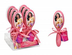 Детская щетка для волос Disney Princess, розовая, для распутывания, для всех типов волос, для детей, унисекс synthetic.ua - Фото 1