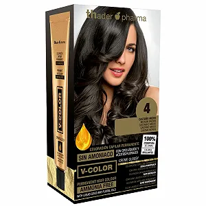 Купити Фарба Th Pharma V-Color Перманентна Без аміаку Набір з Рідким Золотом 100% Покриття Сивини 120 мл (№ 4 Середній Коричневий) - Фото 1 Фарба Th Pharma V-Color Перманентна Без аміаку Набір з Рідким Золотом 100% Покриття Сивини 120 мл (№ 4 Середній Коричневий) - Фото 1