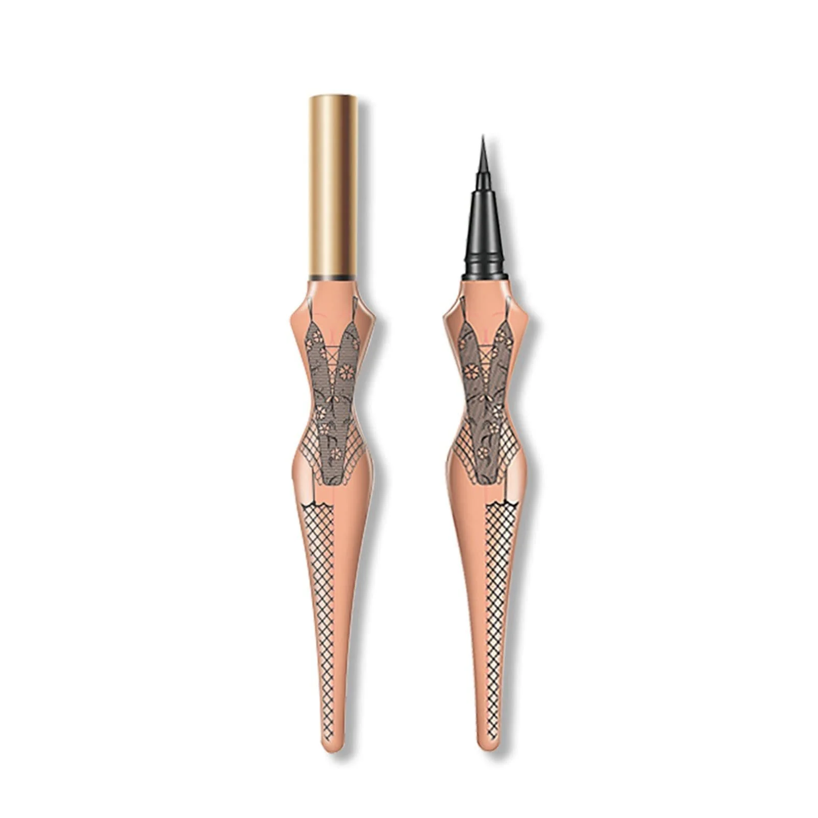 Підводка для очей рідка з сатиновим фінішем, блискуча, довготривала, високопігментована, водостійка формула, 1 мл (A,), фото №3