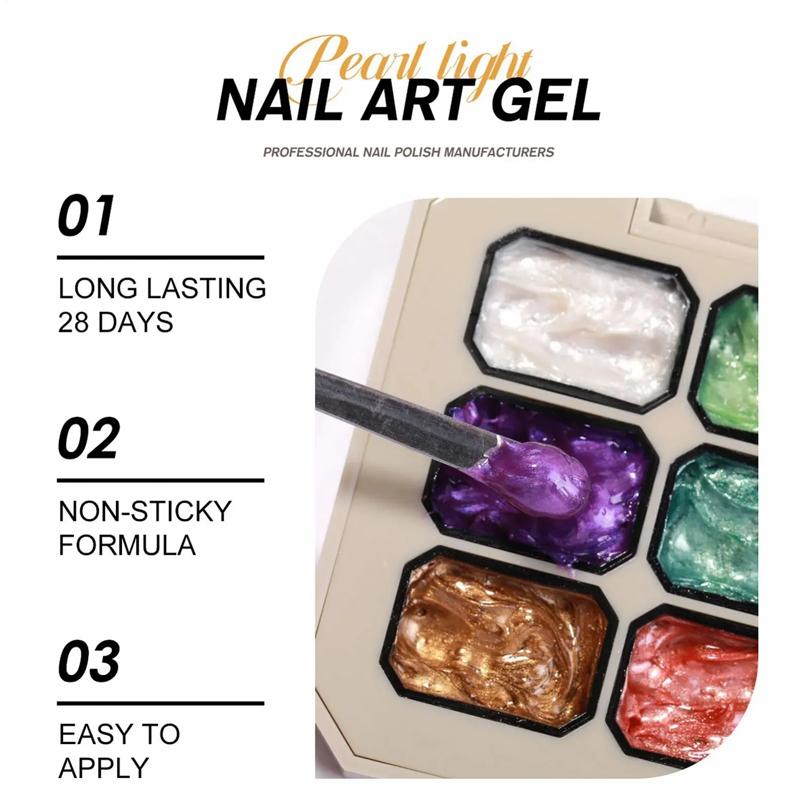 Гель-лак Палетка 9 цветов для дизайна ногтей, фото №8 Гель-лак Палетка 9 цветов для дизайна ногтей, фото №8