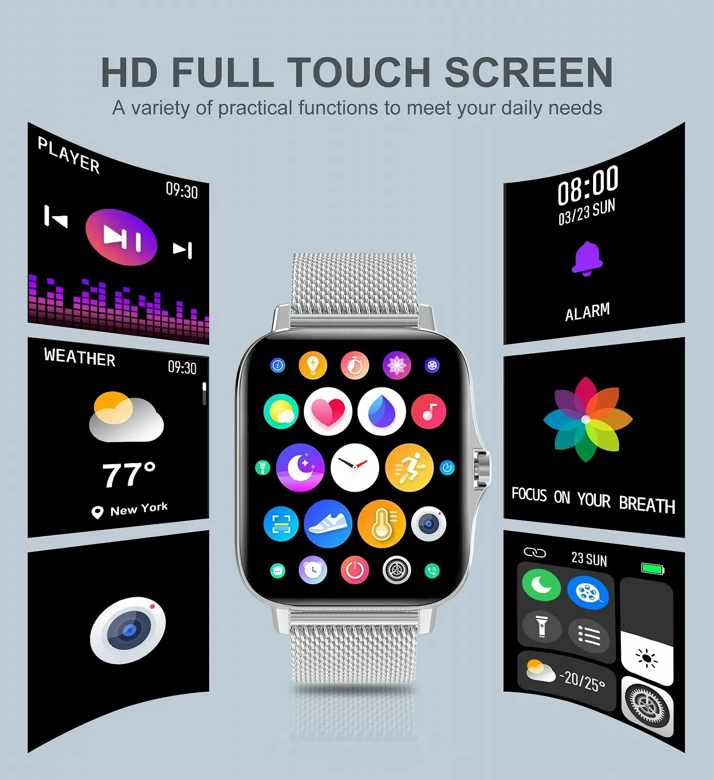 Смарт-годинник Жіночий Iaret 1.7 Inch IP67 Водонепроникний, фото №6