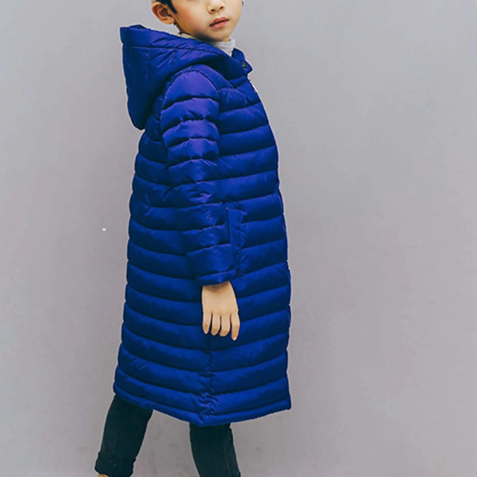 Зимова куртка дитяча для дівчат, флісова вітронепроникна куртка, фото №4