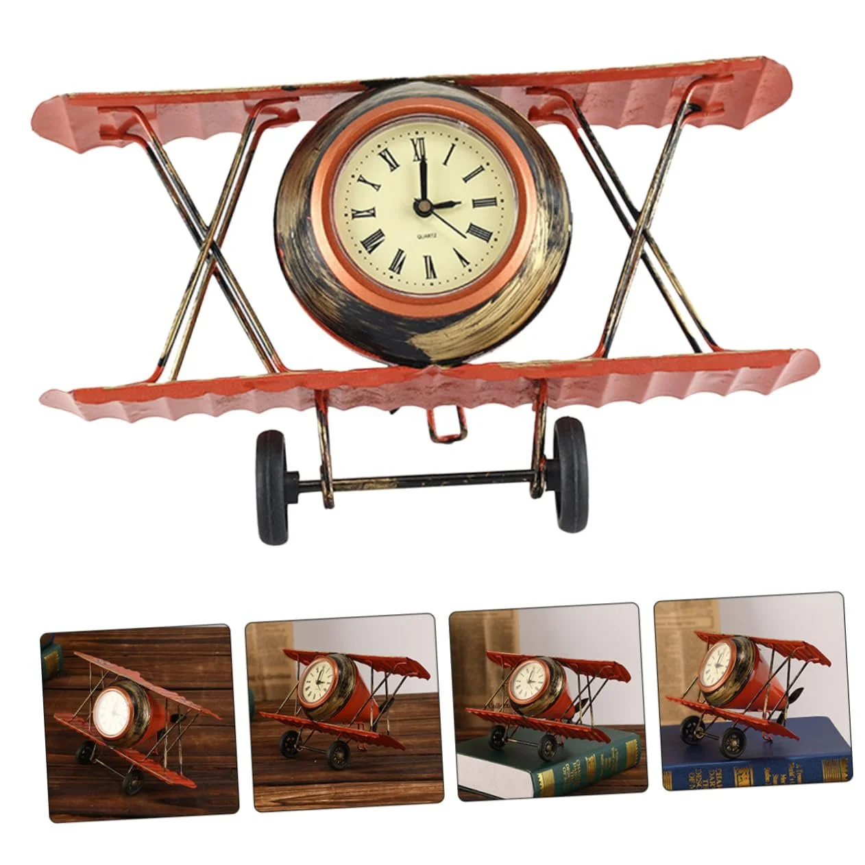 Настільний годинник MUCKLILY Flugzeiguhr Вінтажний стиль Декоративний, фото №7 Настільний годинник MUCKLILY Flugzeiguhr Вінтажний стиль Декоративний, фото №7