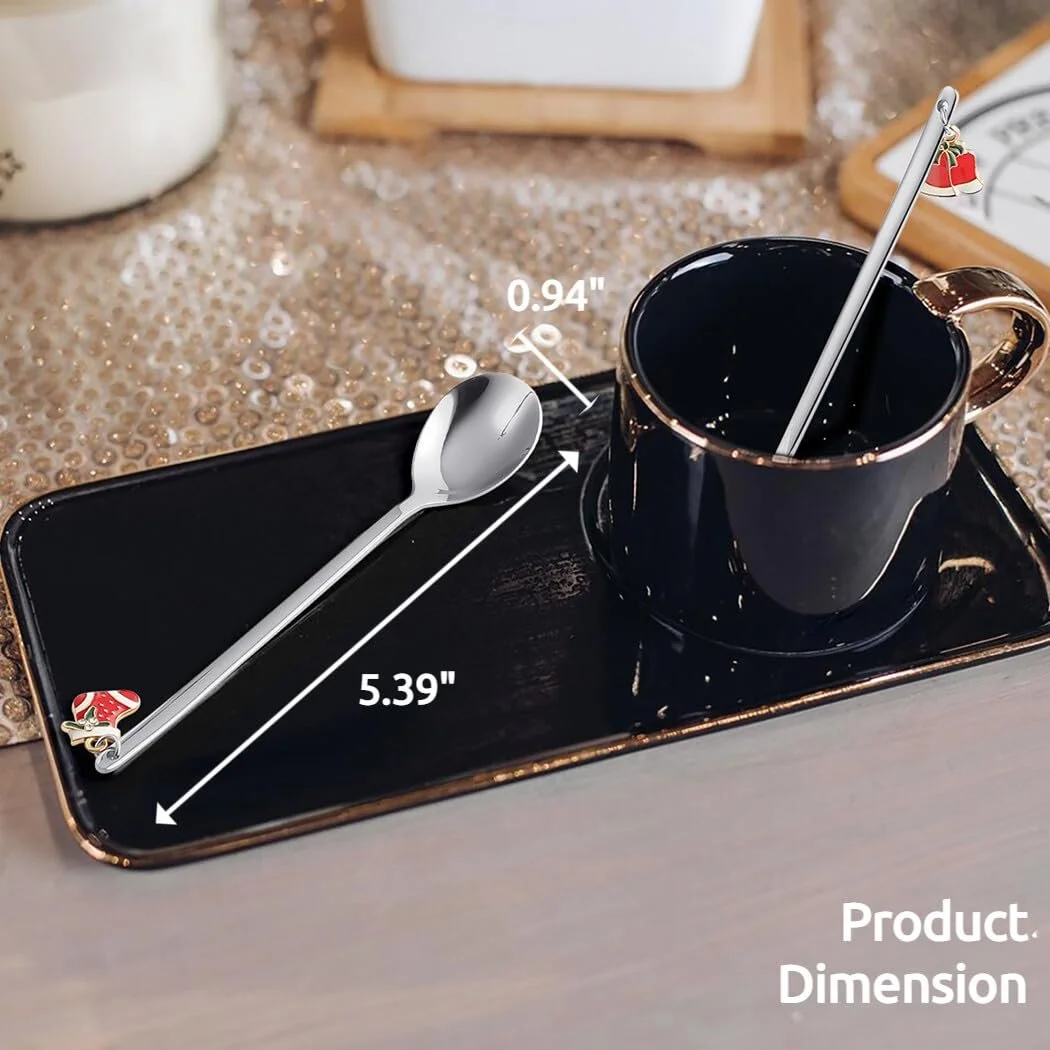 Ложка Десертная  6 шт с длинной ручкой, фото №7