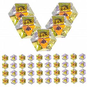 Стрази для нігтів Healvian, шестикутні, 50 шт. - Фото 1