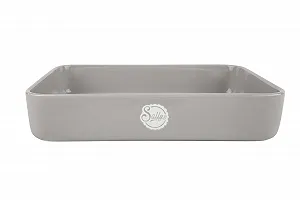 Форма для запекания Sallys Stoneware 36 x 28 x 7 см Керамическая Прямоугольная Светло-серая - Фото 1