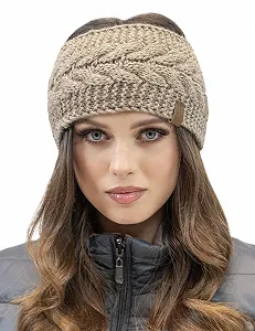 Вязаная повязка VIVISENCE Зимняя Стильная Женская цена на synthetic.ua - Фото 1 Вязаная повязка VIVISENCE Зимняя Стильная Женская synthetic.ua - Фото 1