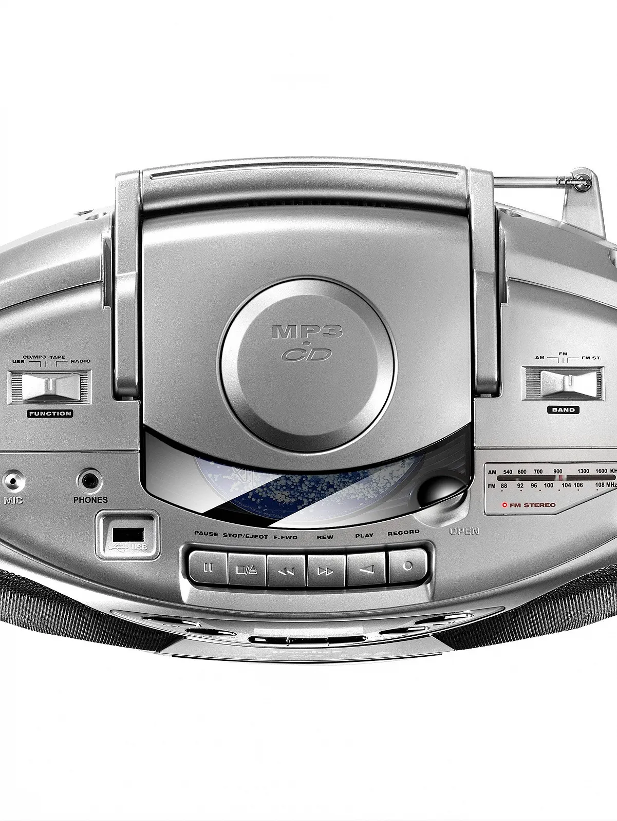 Портативний CD-радіоприймач Karcher RR 510N CD/MP3-плеєр FM-радіо Касетний MP3 USB 2.0, фото №3 Портативний CD-радіоприймач Karcher RR 510N CD/MP3-плеєр FM-радіо Касетний MP3 USB 2.0, фото №3