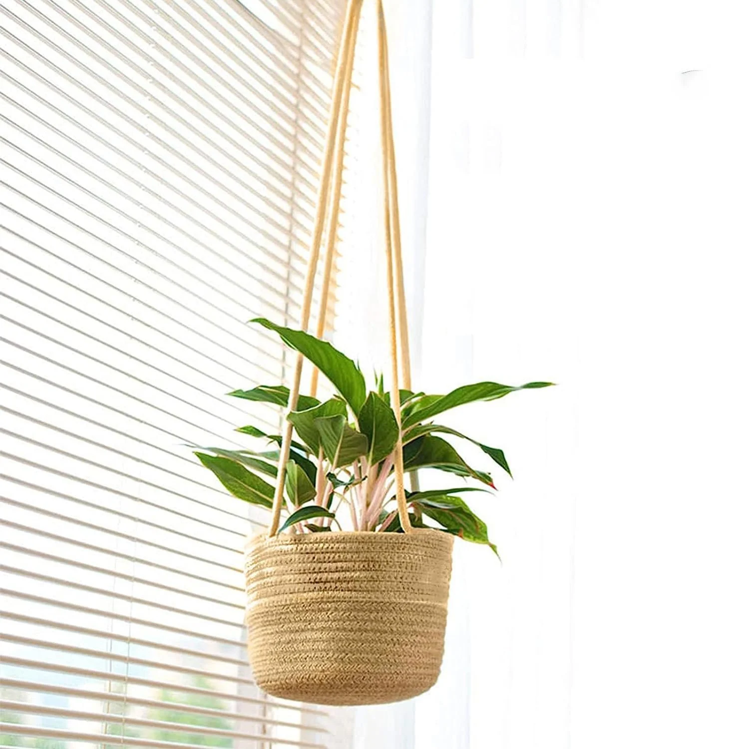 Підвісний кошик для рослин Cotton Rope 14 см, фото №5