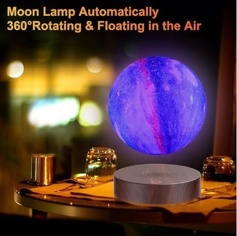 Лампа Vnemofey Floating Moon Lamp 16 цветов Galaxy реалистичная технология магнитной левитации вращение и подвиг, фото №2