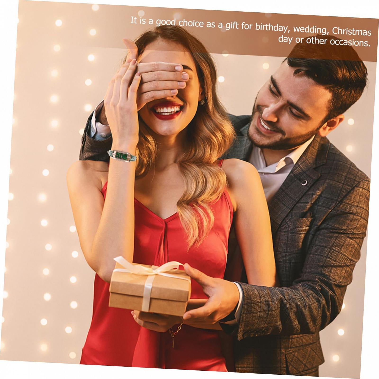 Часы женские кварцевые PartyKindom с римскими цифрами зеленые, фото №9