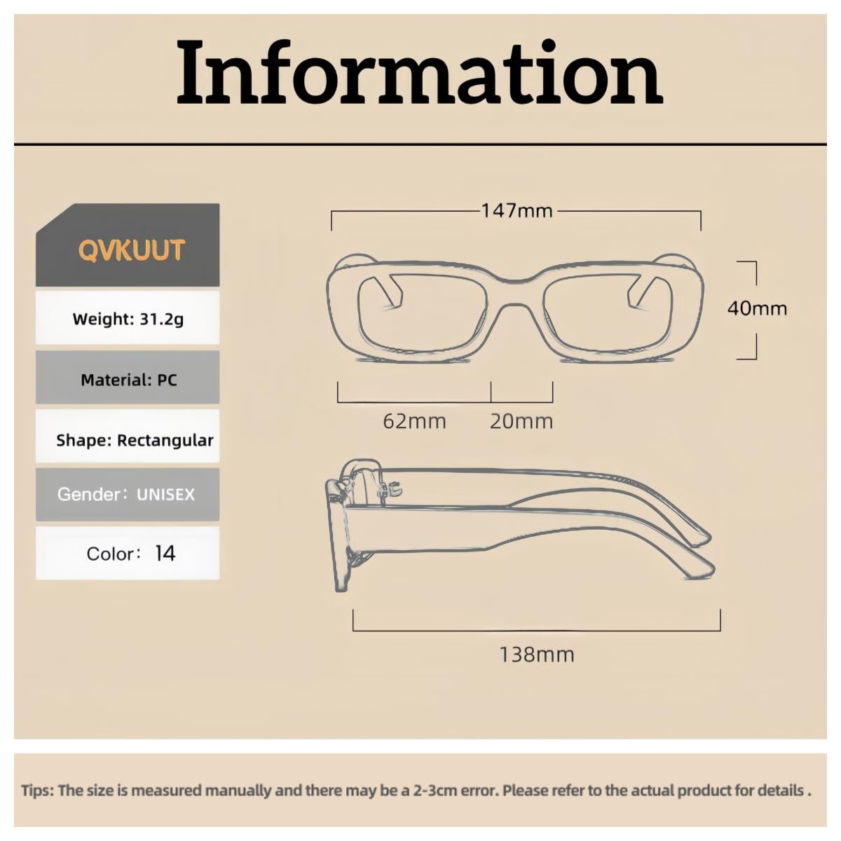 Модные необычные солнцезащитные очки QVKUUT, фото №4